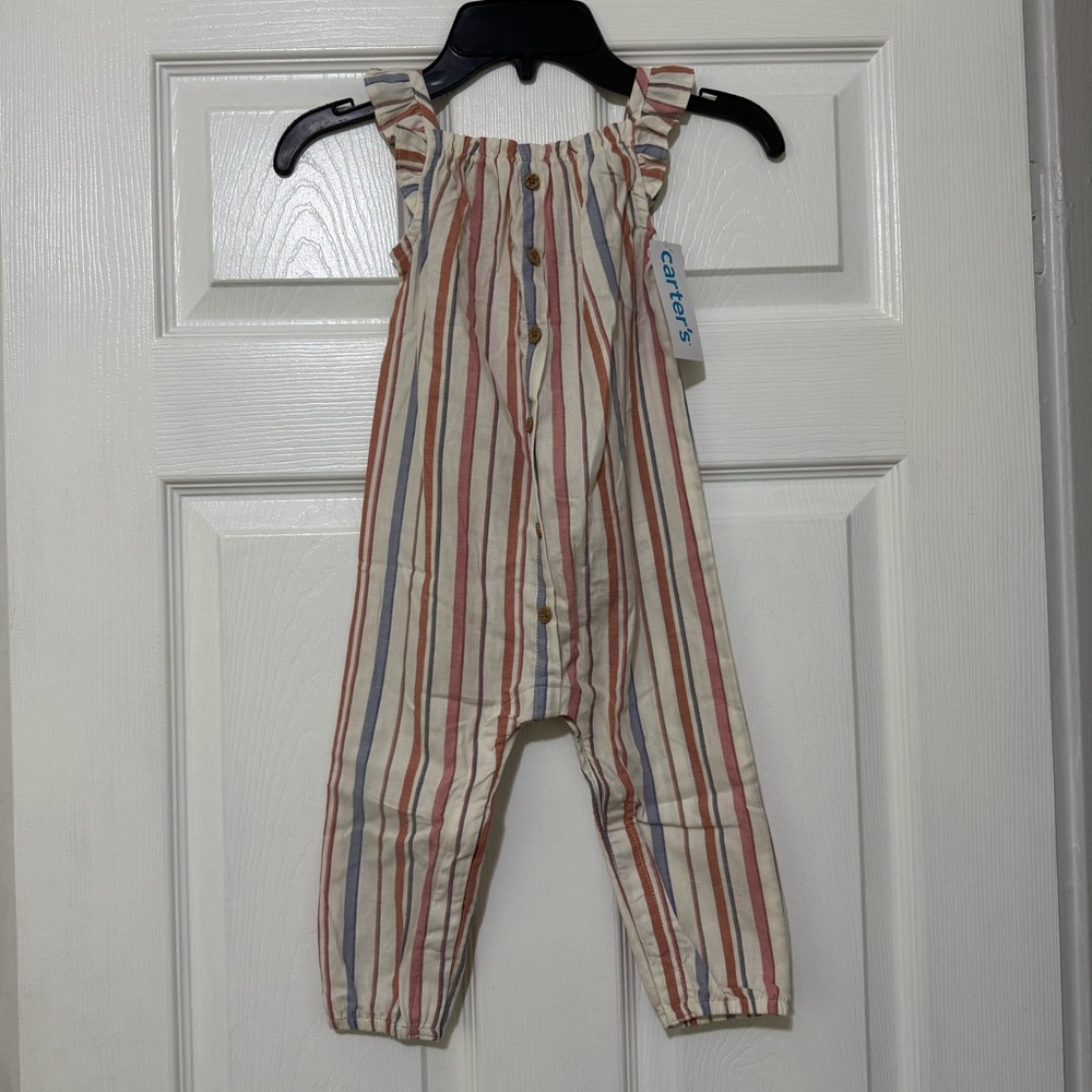 NWT Carter’s Striped Jumpsuit Size 18M